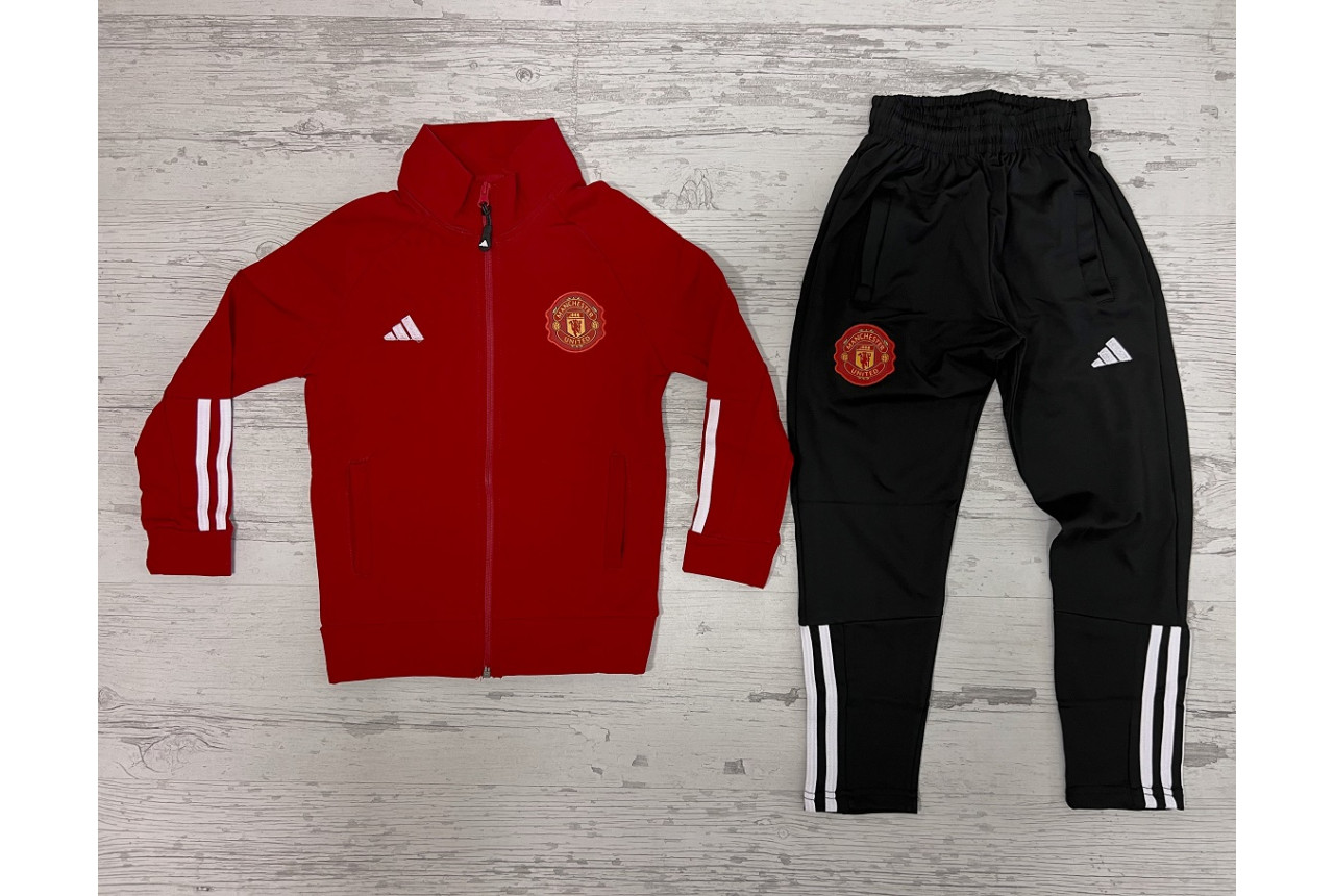 8260 Детски футболен екип Manchester United червено с черно